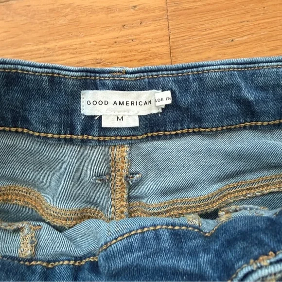 Good American Pull On Straight Power Stretch Jeans Size M Good Legs - Picture 7 of 14